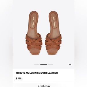 Size 37 1/2 saint laurent sandals.